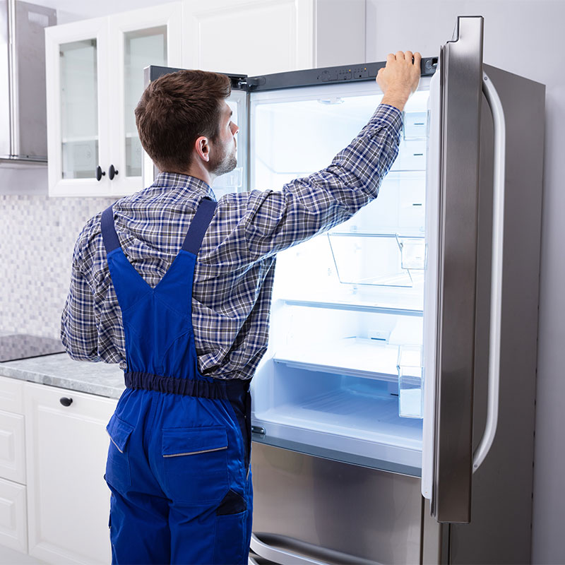 Subzero technician doing a repair task